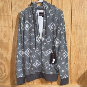 Rock & Roll Cowgirl Full Zip Fleece Aztec Jacket